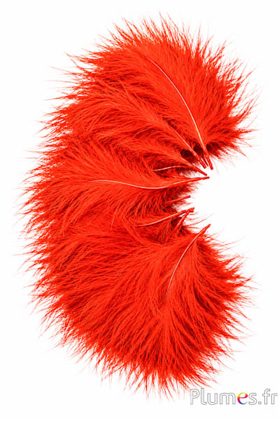 Pute Marabu - 8-12 cm - blutorange